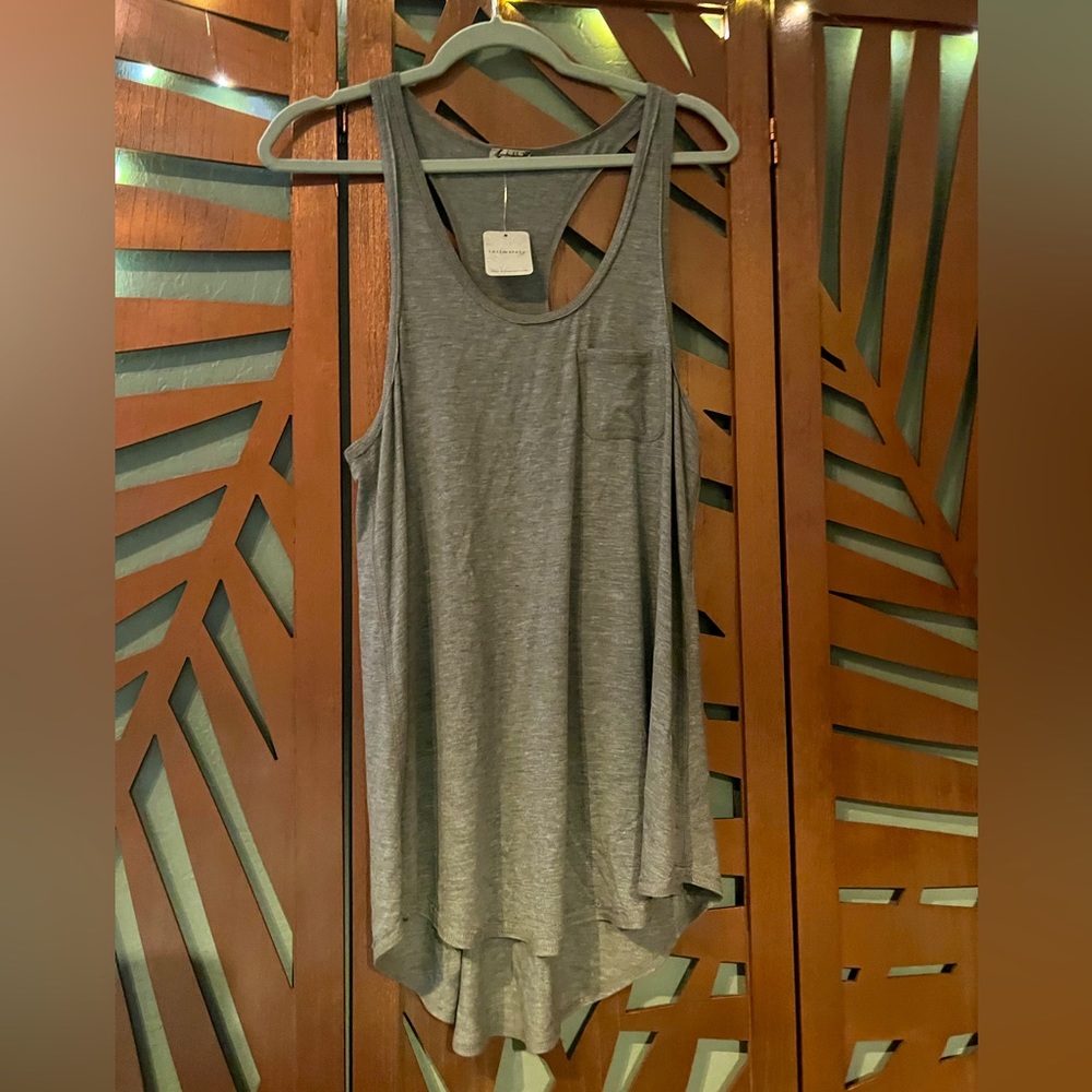 Free People Intimately tank night gown Heather grey small NEW with Tags